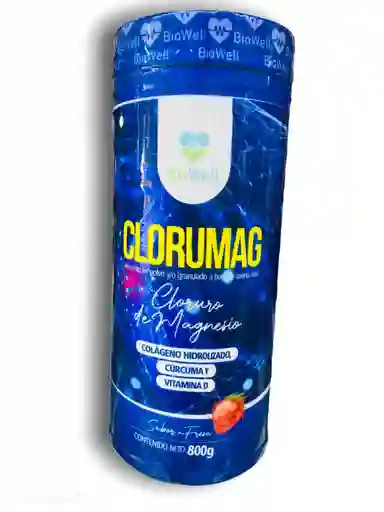 Cloruro De Magnesio En Polvo +colágeno Hidrolizado + Cúrcuma + Vitamina D, Pote X 800g