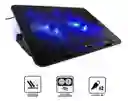 Base Refrigerante Gamer Portátil 5 Niveles 2 Ventiladores