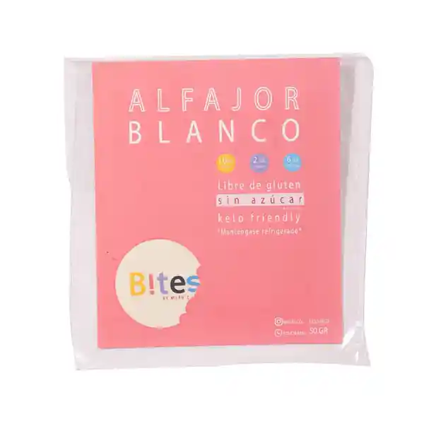 Bites Alfajor Blanco sin Azúcar