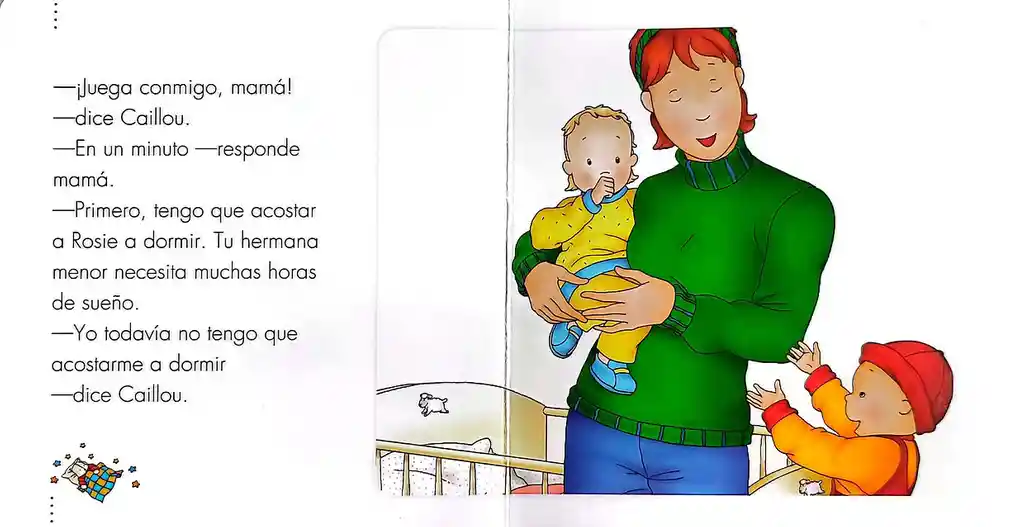 Libro Para Niños Hora De Dormir Caillou Buenas Noches Niñas