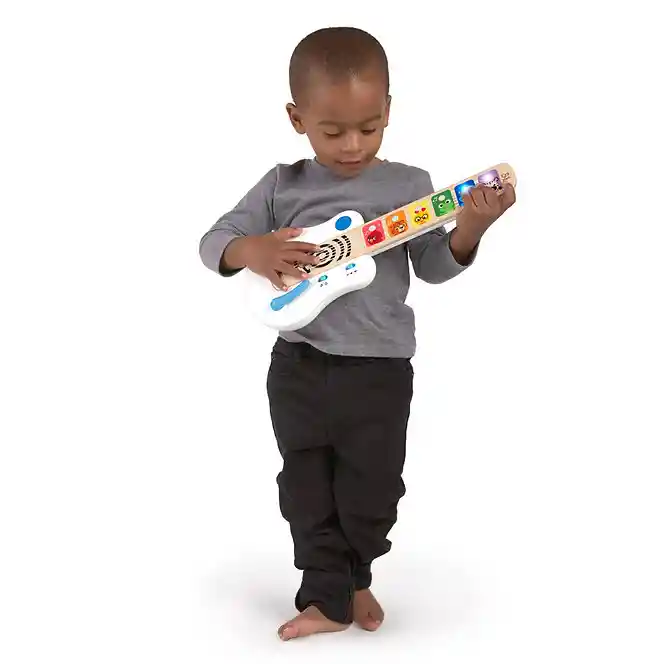 Guitarra Musical Para Bebe En Madera Luces Y Sonidos