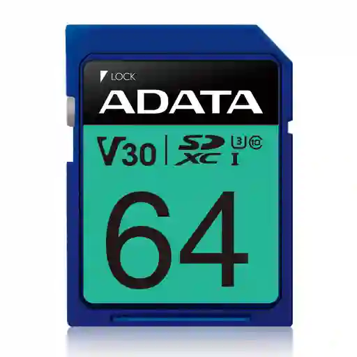 Memoria Sd Adata 64gb Premier Pro Graba Video En Ultrahd 4k
