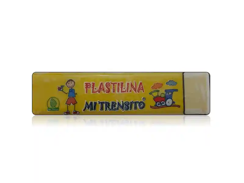 Plastilina En Bloque X 55gramos. Amarilla