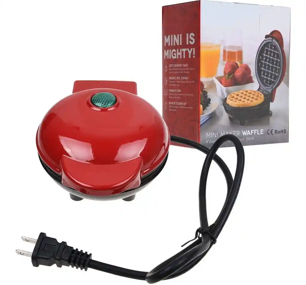 Mini Maquina Para Hacer Waffles Extra Rapido