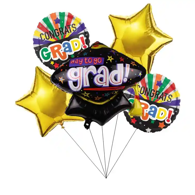 Set Globos Para Graduacion X 5 Grado