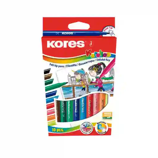 Plumon Plumones Marcadores Kores Korellos Cj X12