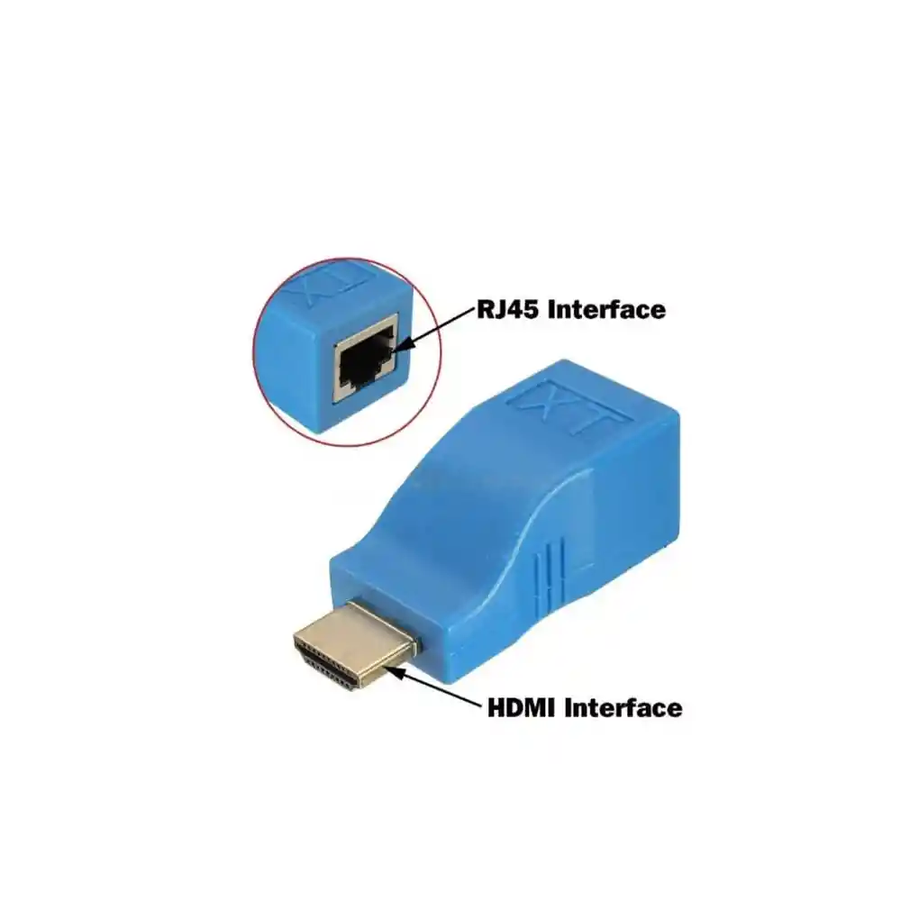 Conector Extensor Hdtv Cable Rj45 30 Metros 1080p