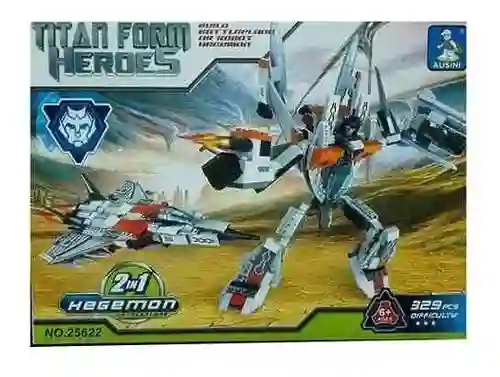 Lego Titan Form Heroes 2 En 1 Hegemon Battleplane/robot