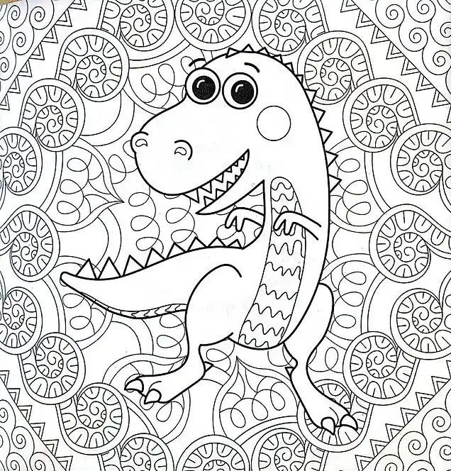 Libro Primeras Mandalas Dinosaurios Colorear Niños Niñas