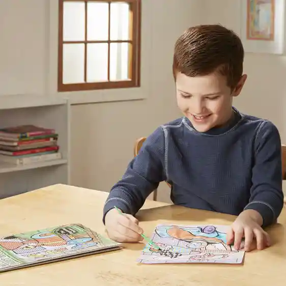 Libro Pintar Con Agua Vehículos Reutilizable Niños