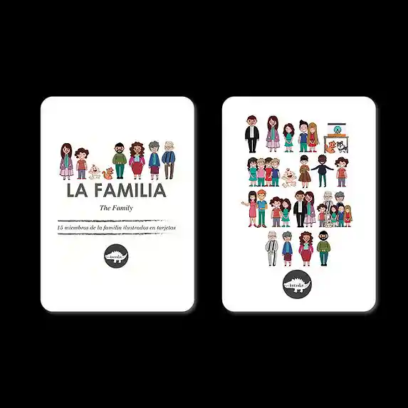 Kocodio Flash Cards La Familia Tarjetas Didácticas Niño Niña