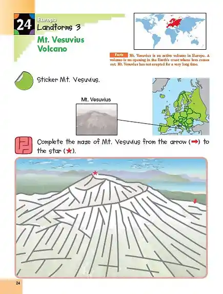 Geografía Libro Kumon Con Stickers Niños En Inglés