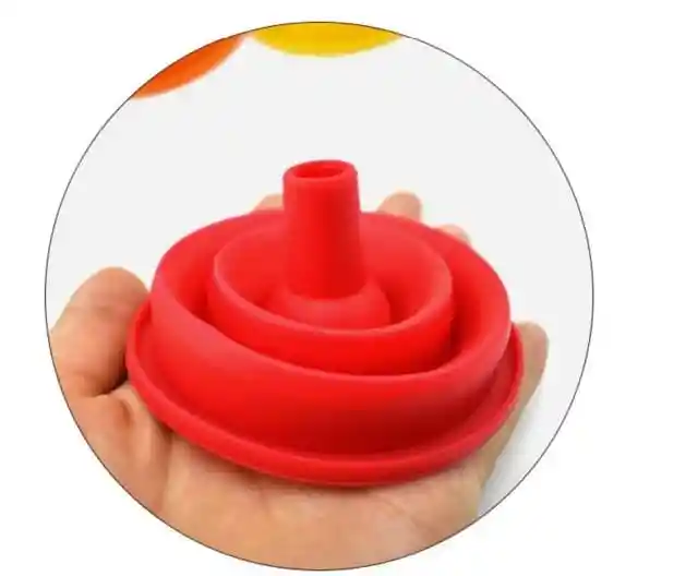 Embudos Plegables De Silicona Pura De Calidad Alimentario