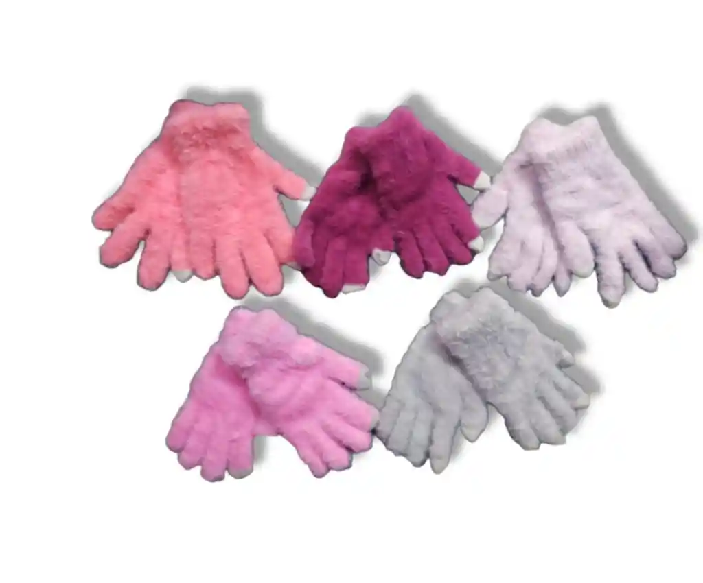 Guantes Angora Adulto Con Dedo Táctil