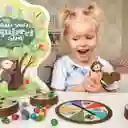 Juego De Mesa Niños Motricidad Fina Ardillas Colores