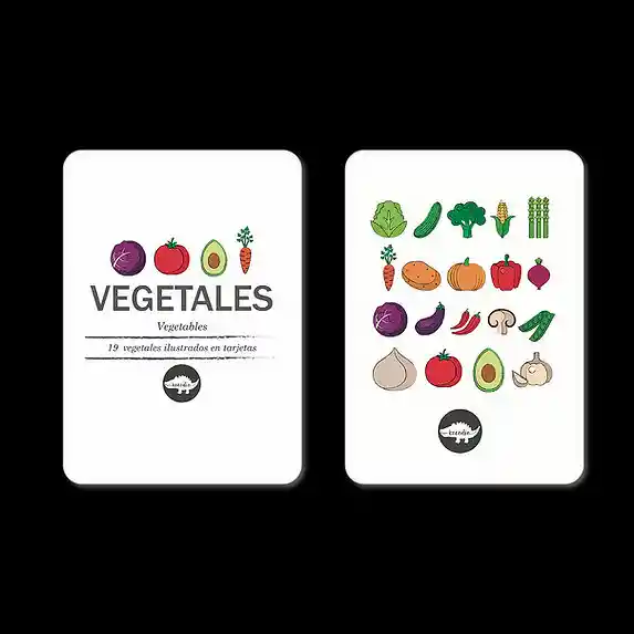 Kocodio Flash Cards Vegetales Cartas Didácticas Para Niños