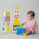 Juego Niños Bloques Para Apilar Y Encajar 5 En 1 Juguete Bebe