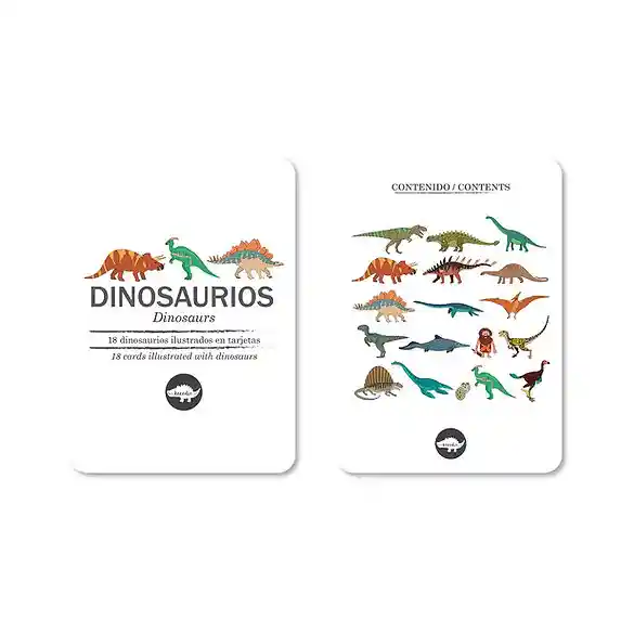 Kocodio Flash Cards Dinosaurios Cartas Didácticas Para Niños