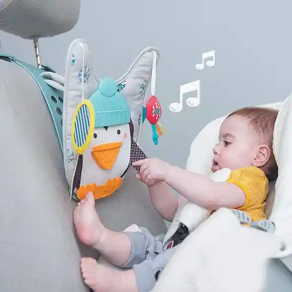 Juguete Para Bebe Carro Pingüino Sensorial Niños Didáctico