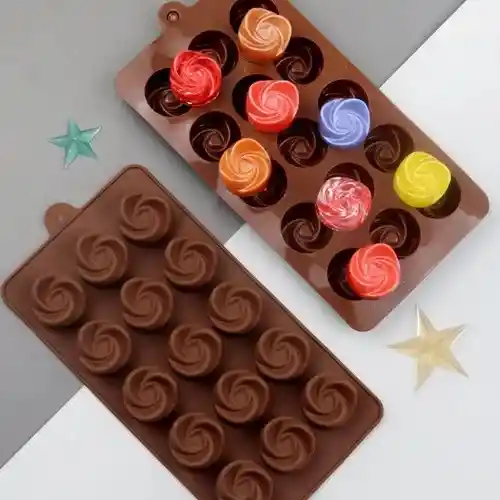 Molde Chocolate Rosas