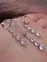 Juego De Plata 925, Joyería Aretes, Cadena Y Dije, Regalo