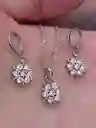 Juego De Plata 925, Joyería Aretes, Cadena Y Dije (jdp321)