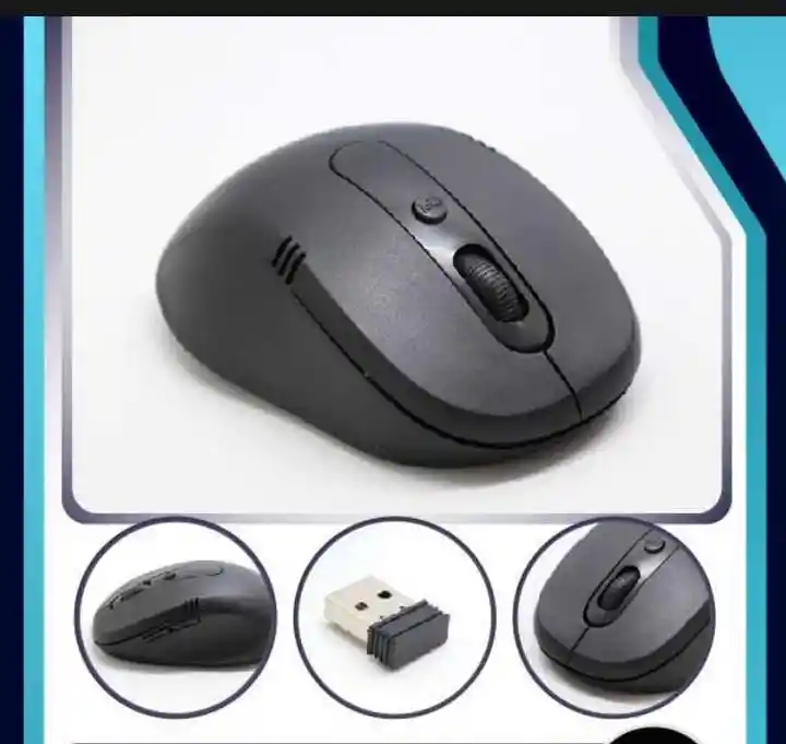 Mouse Inalambrico Negro Mgb-23