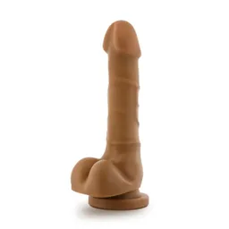 Dildo Dr. Skin - Realistic Cock - Basic 18 Cm- Mocha