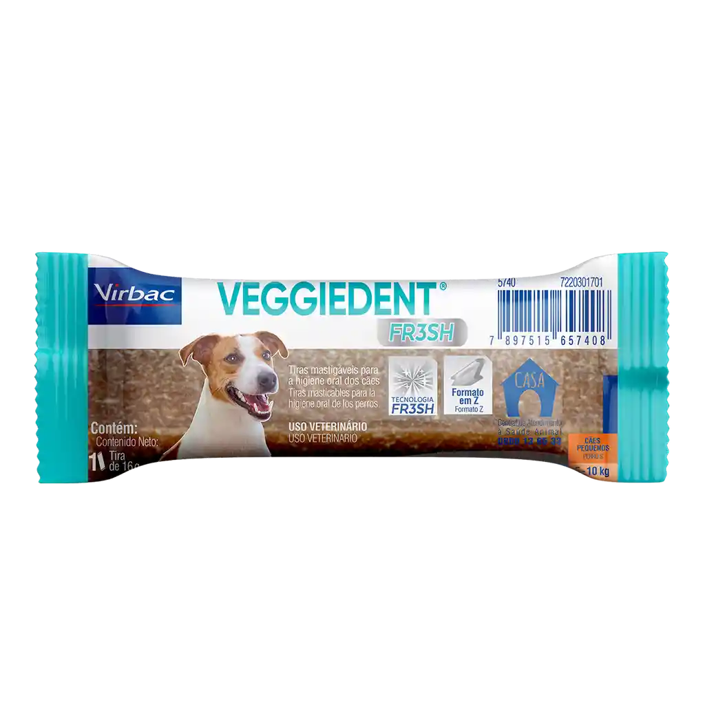 Raza Veggiedent Fresh  Pequena (1 Tira De 16 G)