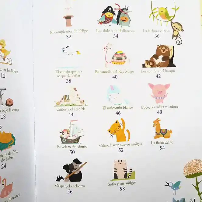 Libro Para Niños 26 Cuentos De Animales Niñas Bebe Didáctico