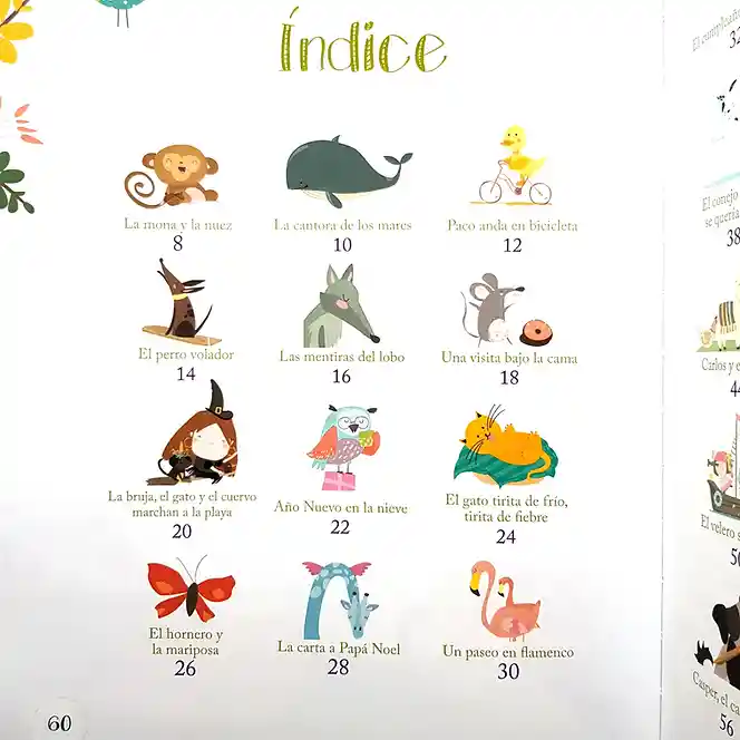 Libro Para Niños 26 Cuentos De Animales Niñas Bebe Didáctico