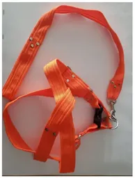 Arnés Pechera Paracaídas Collar Perro Naranja Talla L