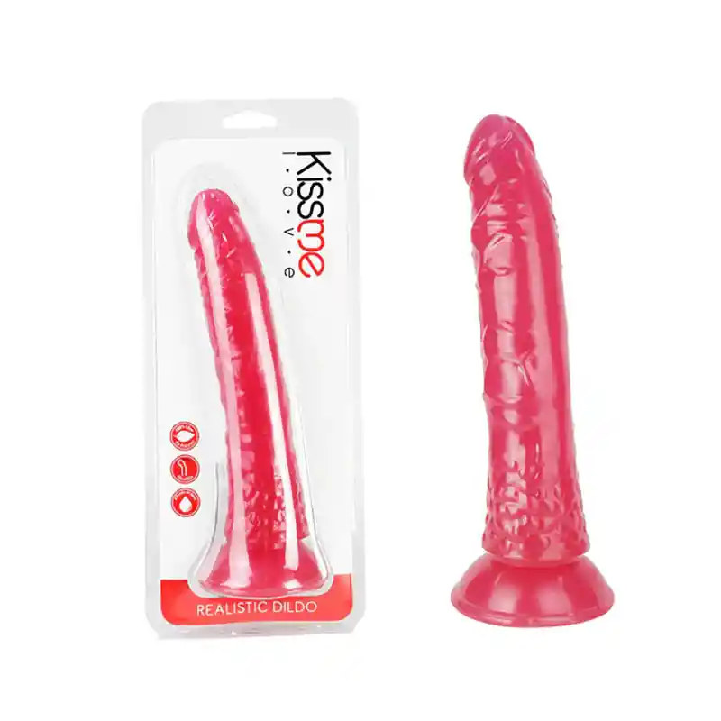 Dildo Realista Kiss Me 21cm Rojo