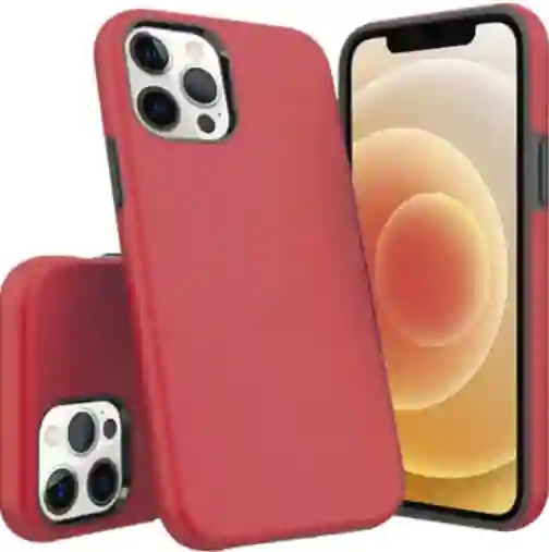 Estuche/ Forro Para Iphone 12 - 12 Pro 6.1 Pulgadas Rojo