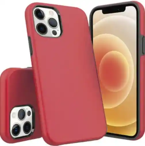 Estuche/ Forro Para Iphone 12 - 12 Pro 6.1 Pulgadas Rojo