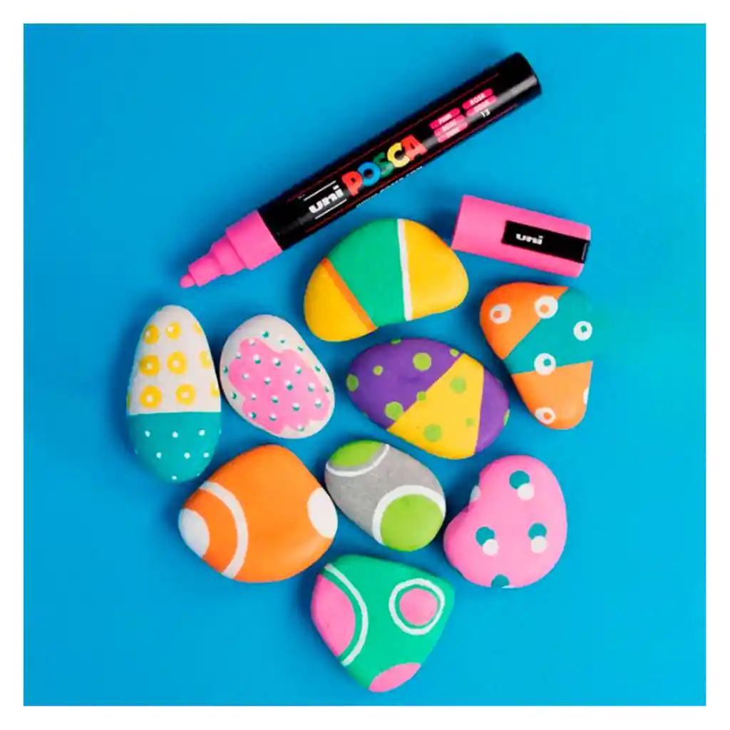 Marcador Gráfico, De Vinilo Posca Pc-3m Amarillo