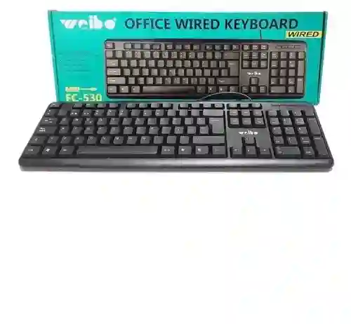 Teclado Alámbrico Usb Para Pc Fc-530 Con Cable