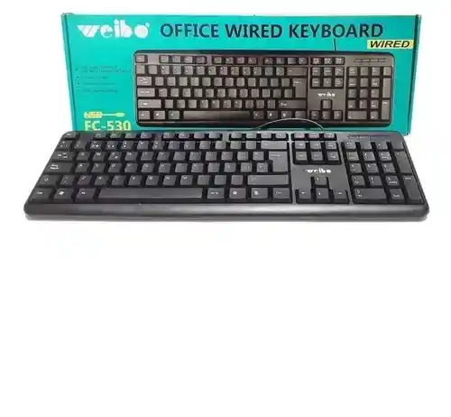Teclado Alámbrico Usb Para Pc Fc-530 Con Cable