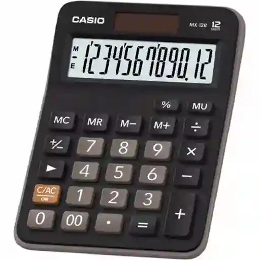 Casio Calculadora12Digitos (Mx-12B-Bk)