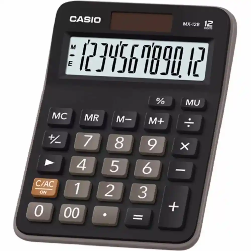 Casio Calculadora12Digitos (Mx-12B-Bk)