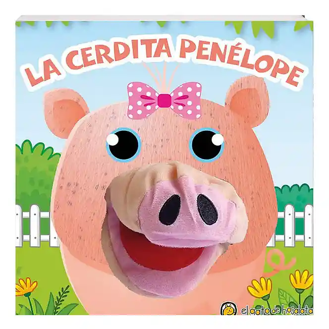 Libro Y Títere De Mano Animales Cerdito Juego Niños 2 En 1