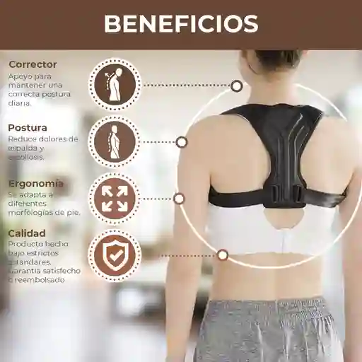 Corrector Postura Ortopèdico Deluxe Ajustable Talla L-xl