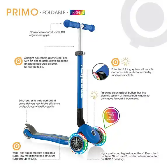 Globber Patineta Nino Ninas Scooter Monopatinprimo Portable Ajustable