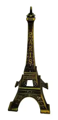 Torre Eiffel Figura Monumento Decorativo 15 Centimetros Metálica