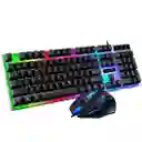 Combo Gamer F92 / Teclado Y Mouse Con Luces Multicolor / Usb