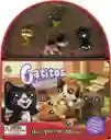 Libro Para Niñas Y Juego 2 En 1 Figuras Animales Gatos Niños