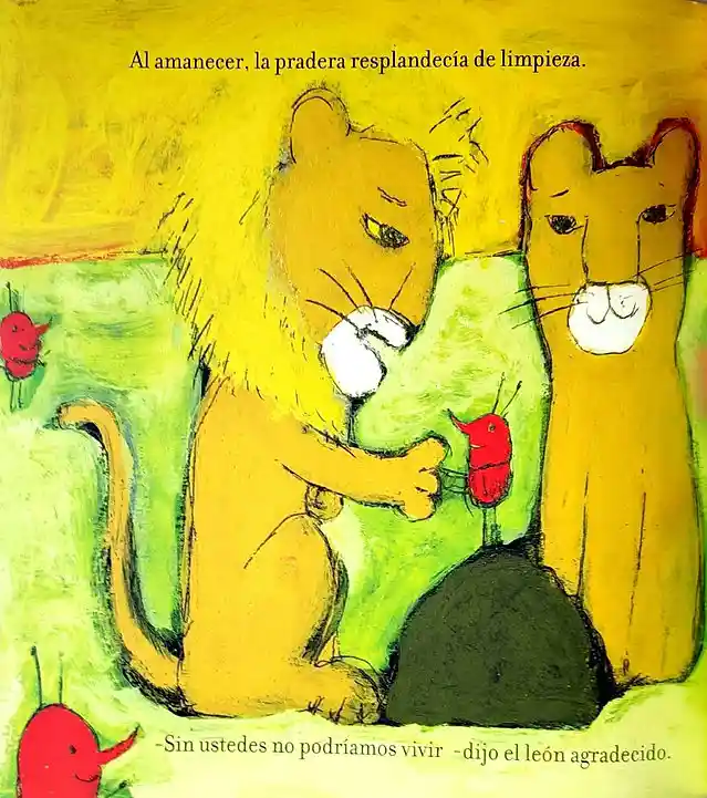 Libro Para Niños El León Y Los Escarabajos Amalia Low Niñas