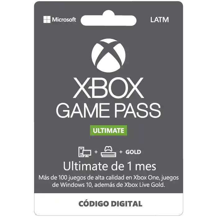 Xbox Membresia Game Pass Ultimate 1 Mes