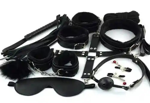 Kit Erotico Sadomasoquista Bondage 10 Piezas