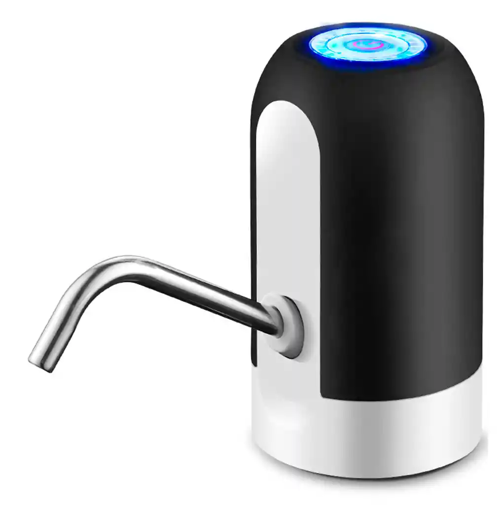 Dispensador De Agua Eléctrico Universal Con Carga Usb Negro